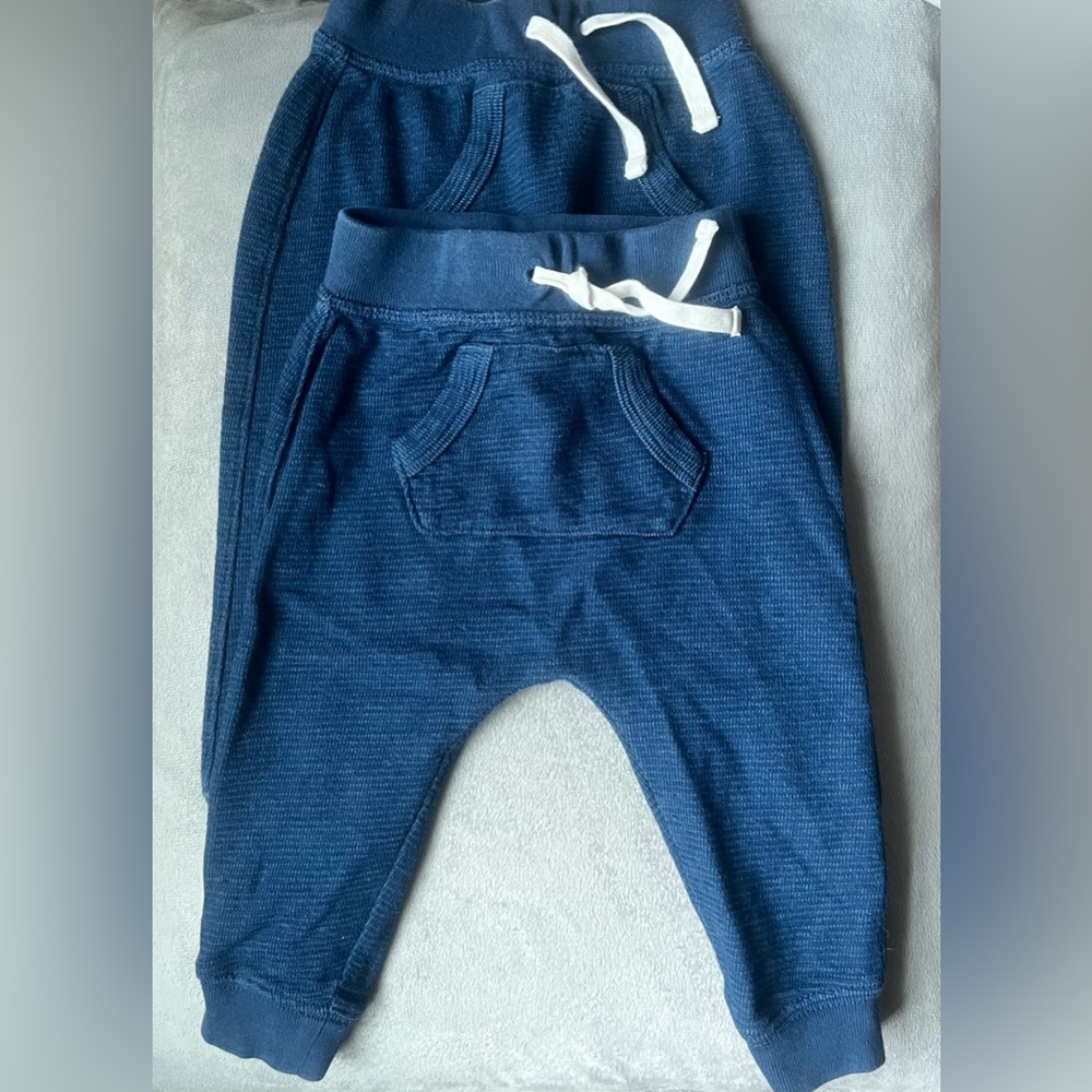 Baby gap kangaroo pouch blue joggers sizes 12-18 months and 18-24 months. VGUC
